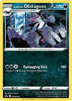 Galarian Obstagoon card art