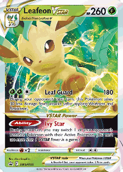 Leafeon VSTAR 195, SWSH Black Star Promos