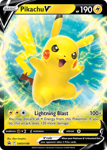 Pikachu V 198, SWSH Black Star Promos