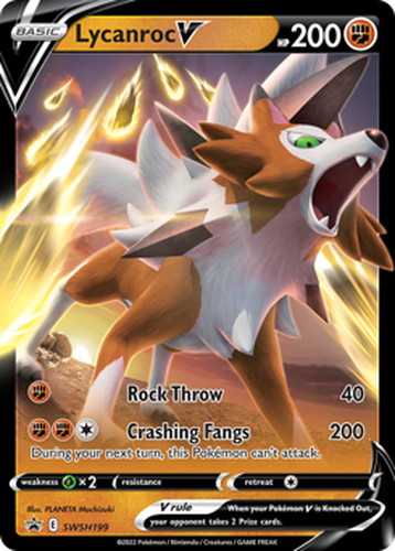 Lycanroc V 199, SWSH Black Star Promos