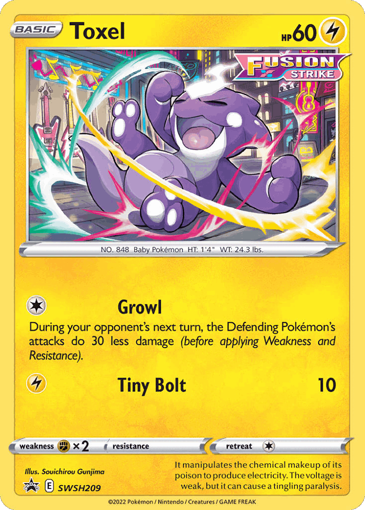 Toxel #209 from SWSH Black Star Promos - Promo - Illustrated by Souichirou Gunjima
