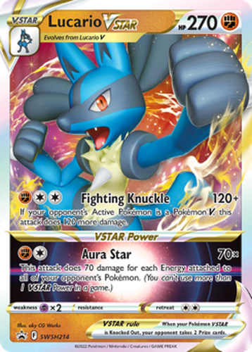 Lucario VSTAR 214, SWSH Black Star Promos