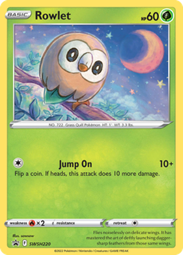 Rowlet 220, SWSH Black Star Promos