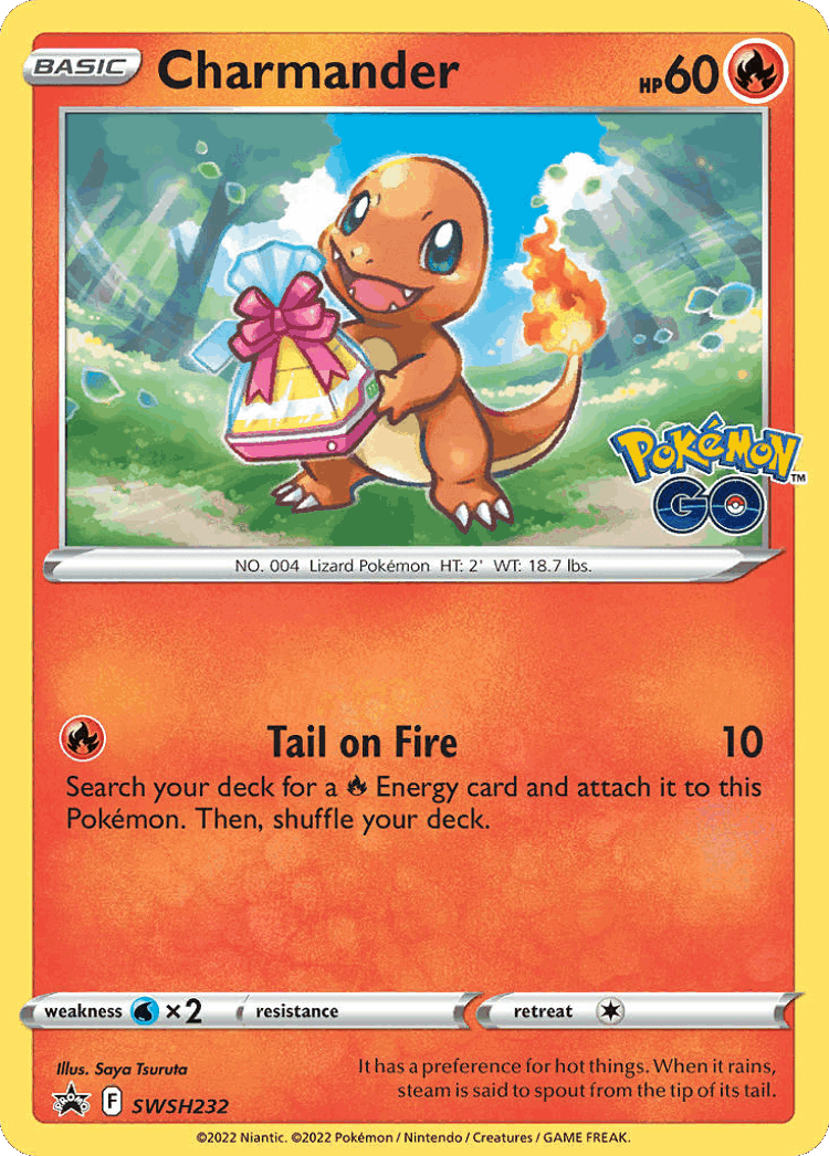 Charmander #232 from SWSH Black Star Promos - Promo - Illustrated by Saya Tsuruta