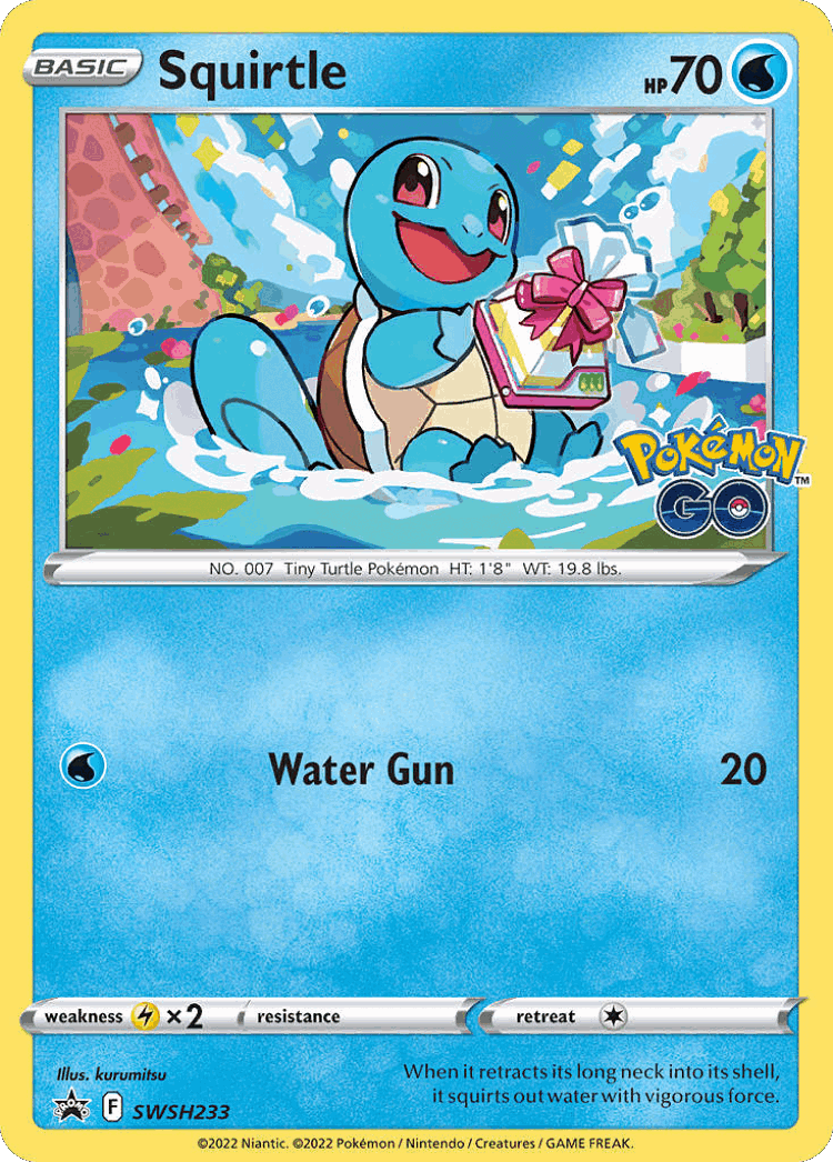 Squirtle #233 from SWSH Black Star Promos - Promo - Illustrated by kurumitsu