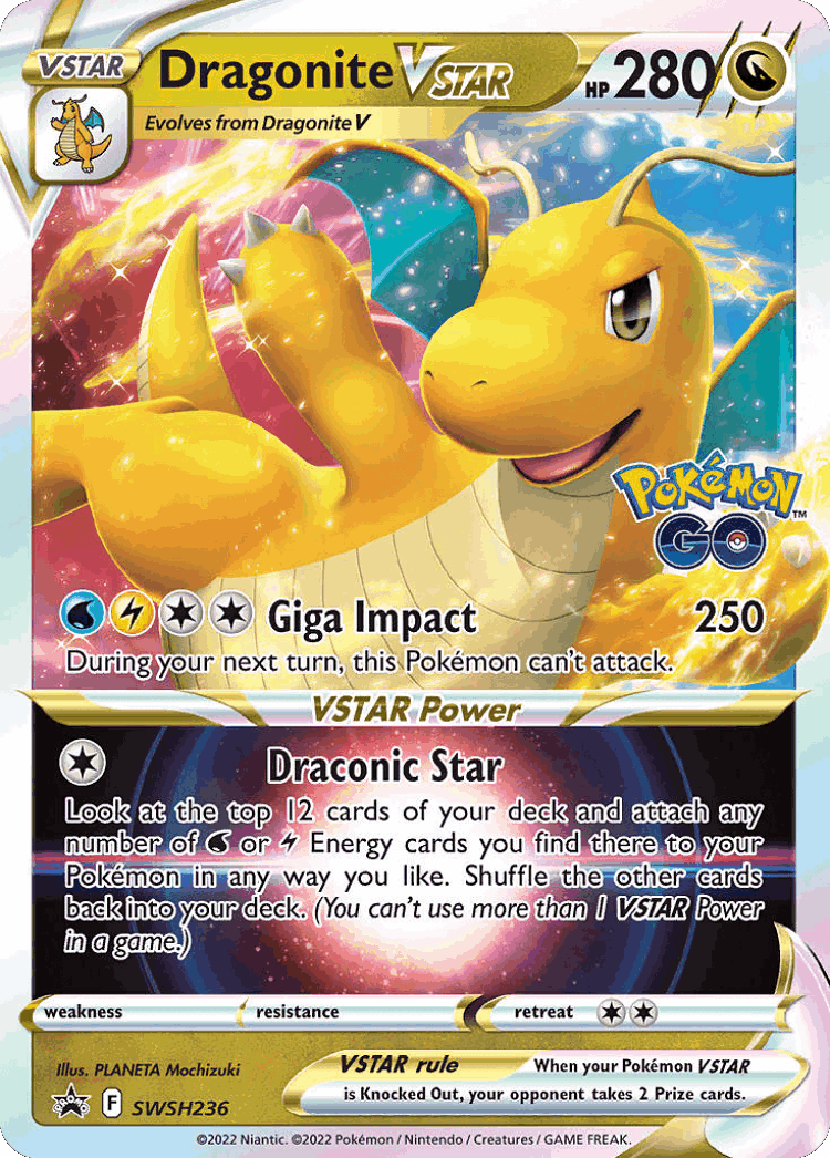 Dragonite VSTAR #236 from SWSH Black Star Promos - Promo - Illustrated by PLANETA Mochizuki