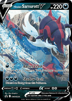 Hisuian Samurott V 239, SWSH Black Star Promos