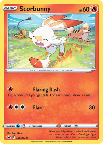 Scorbunny 244, SWSH Black Star Promos