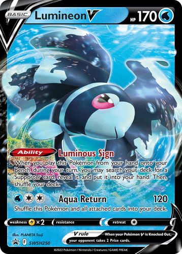Lumineon V 250, SWSH Black Star Promos