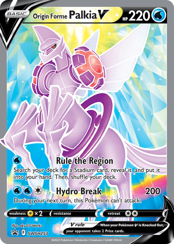 Origin Forme Palkia V #253 from SWSH Black Star Promos - Promo - Illustrated by aky CG Works