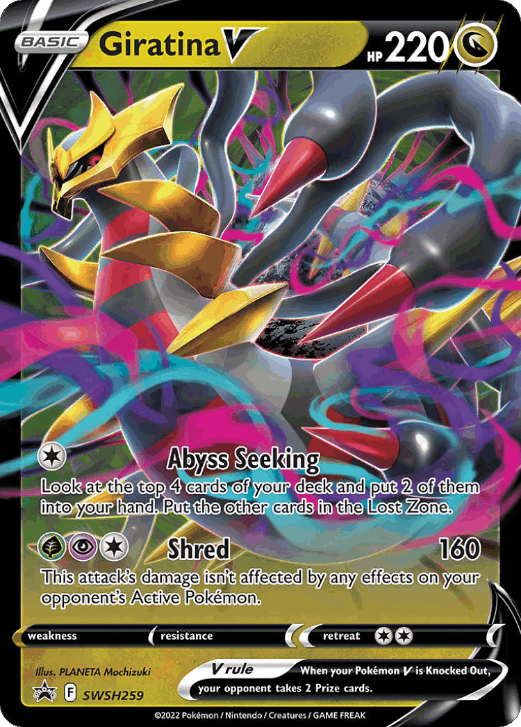 Giratina V #259 from SWSH Black Star Promos - Promo - Illustrated by PLANETA Mochizuki