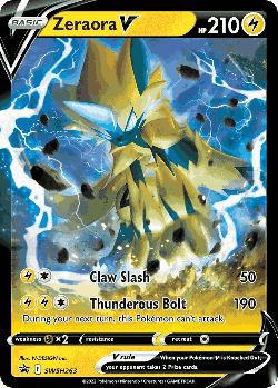 Zeraora V 263, SWSH Black Star Promos