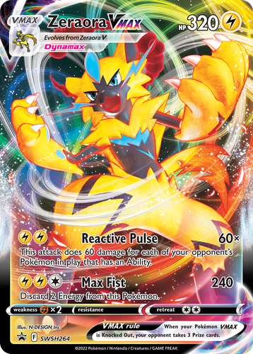 Zeraora VMAX 264, SWSH Black Star Promos