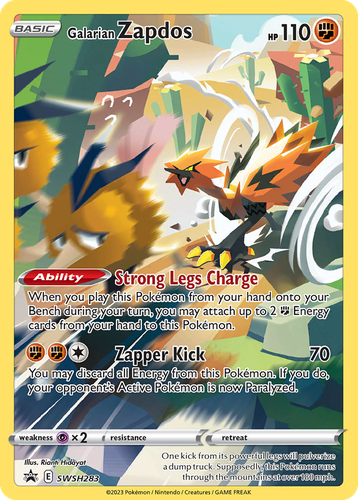 Galarian Zapdos #283 from SWSH Black Star Promos - Promo - Illustrated by Rianti Hidayat