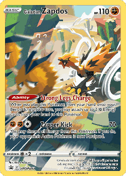 Galarian Zapdos 283, SWSH Black Star Promos