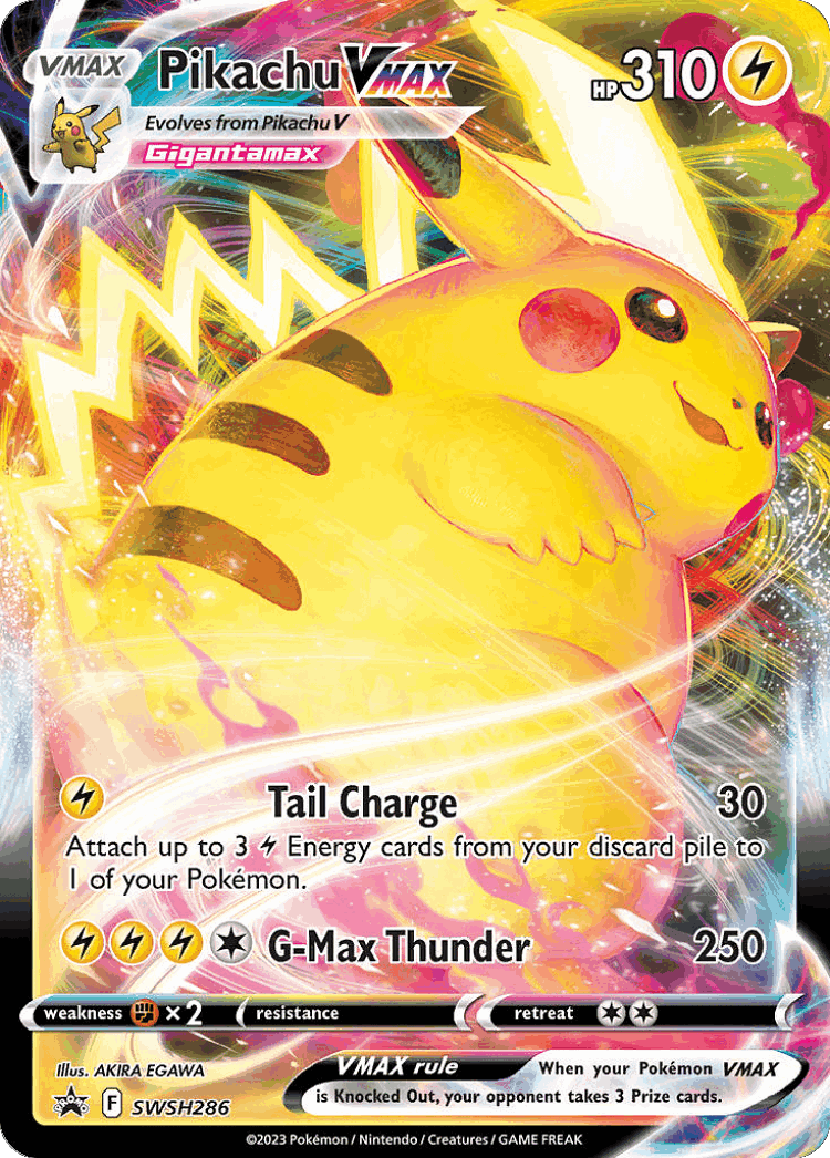 Pikachu VMAX #286 from SWSH Black Star Promos - Promo - Illustrated by AKIRA EGAWA