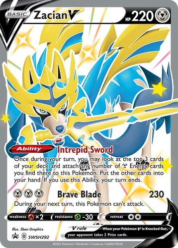 Zacian V 292, SWSH Black Star Promos