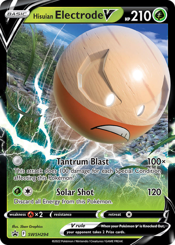 Hisuian Electrode V 294, SWSH Black Star Promos