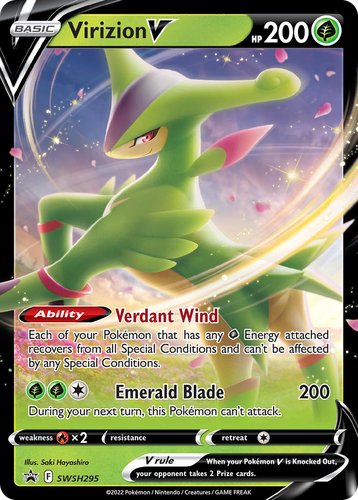 Virizion V 295, SWSH Black Star Promos