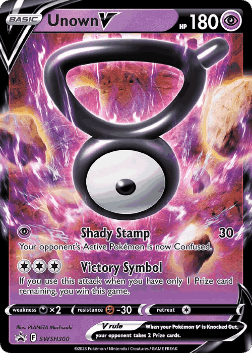 Unown V Pokémon TCG card art