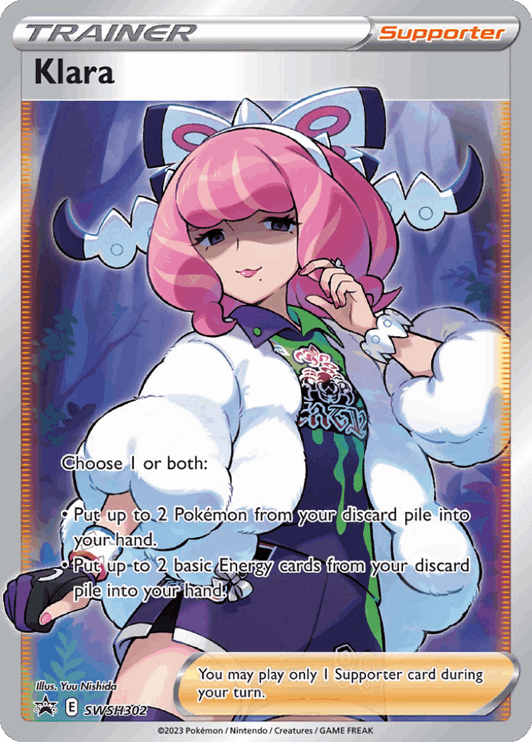 Klara #302 from SWSH Black Star Promos - Promo - Illustrated by Yuu Nishida