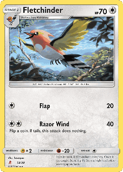 Fletchinder Pokémon TCG card art