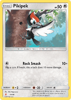 Pikipek Pokémon TCG card art