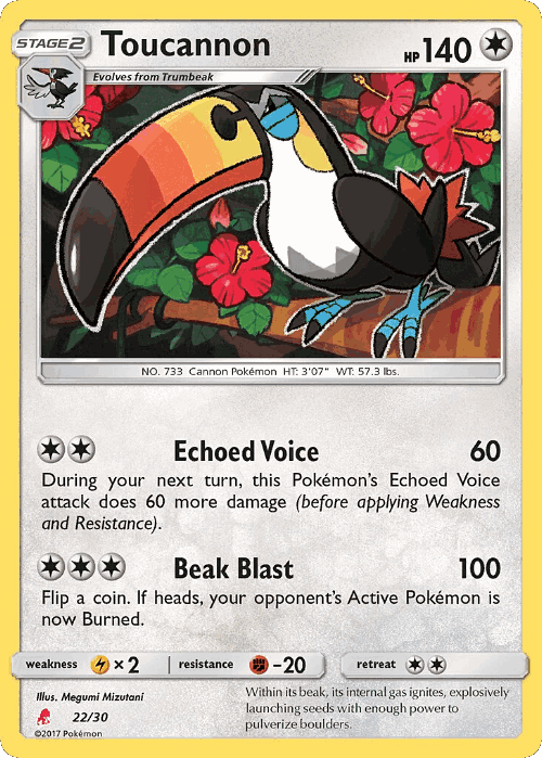 Toucannon SM Trainer Kit Lycanroc card