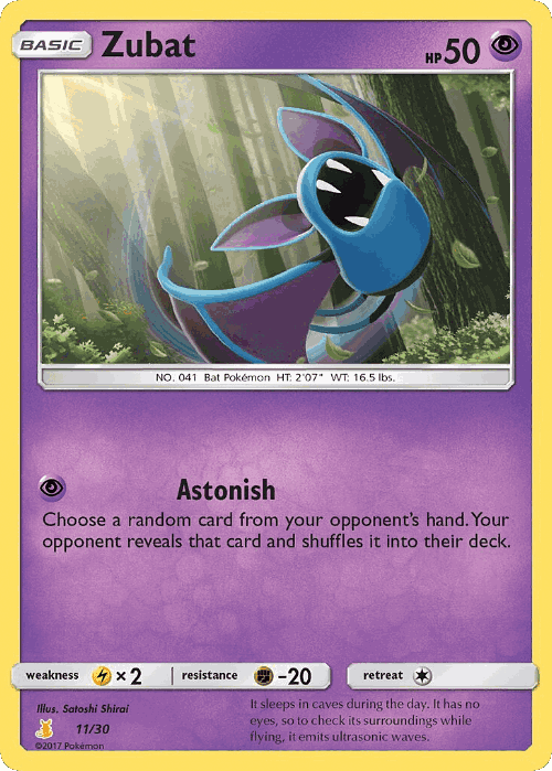 Zubat Pokémon TCG card art