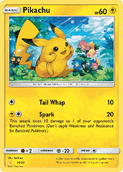Pikachu Pokémon TCG card art