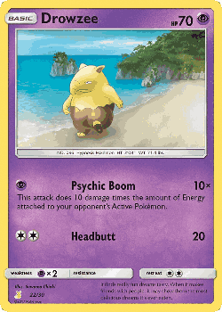 Drowzee Pokémon TCG card art
