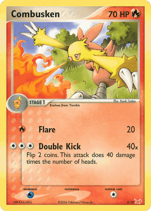 Combusken #2 from EX Trainer Kit Latias - Common - Illustrated by Kouki Saitou