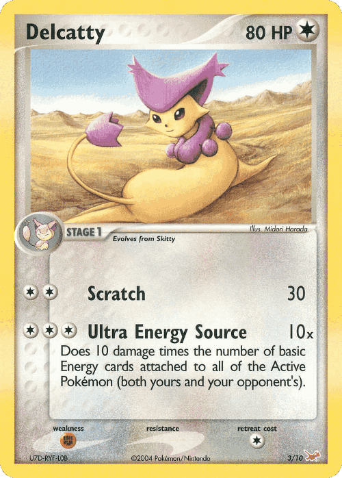 Delcatty Pokémon TCG card art