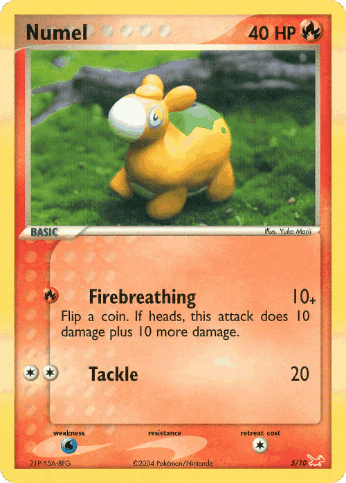 Numel Pokémon TCG card art
