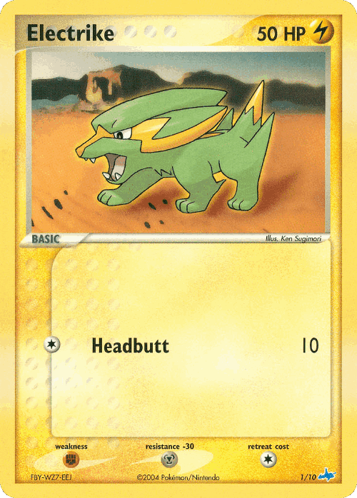 Electrike Pokémon TCG card art