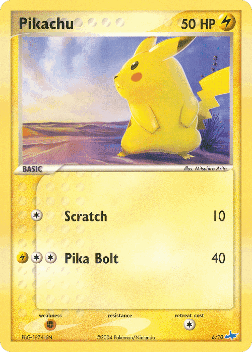 Pikachu Pokémon TCG card art