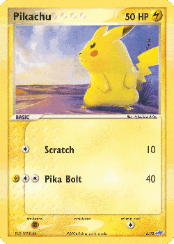 Pikachu Pokémon TCG card art