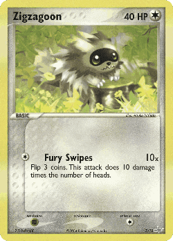 Zigzagoon Pokémon TCG card art