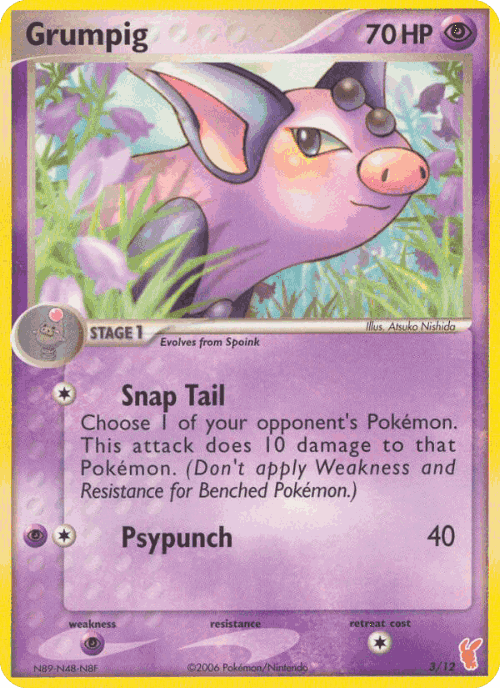 Grumpig Pokémon TCG card art