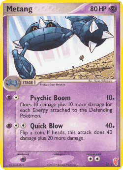 Metang Pokémon TCG card art