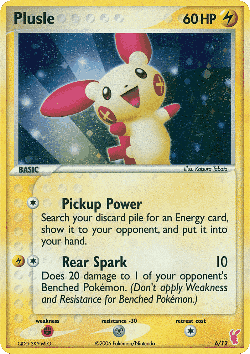 Plusle Pokémon TCG card art
