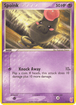 Spoink Pokémon TCG card art