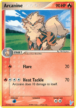 Arcanine Pokémon TCG card art