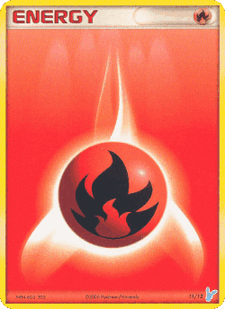 Fire Energy Pokémon TCG card art