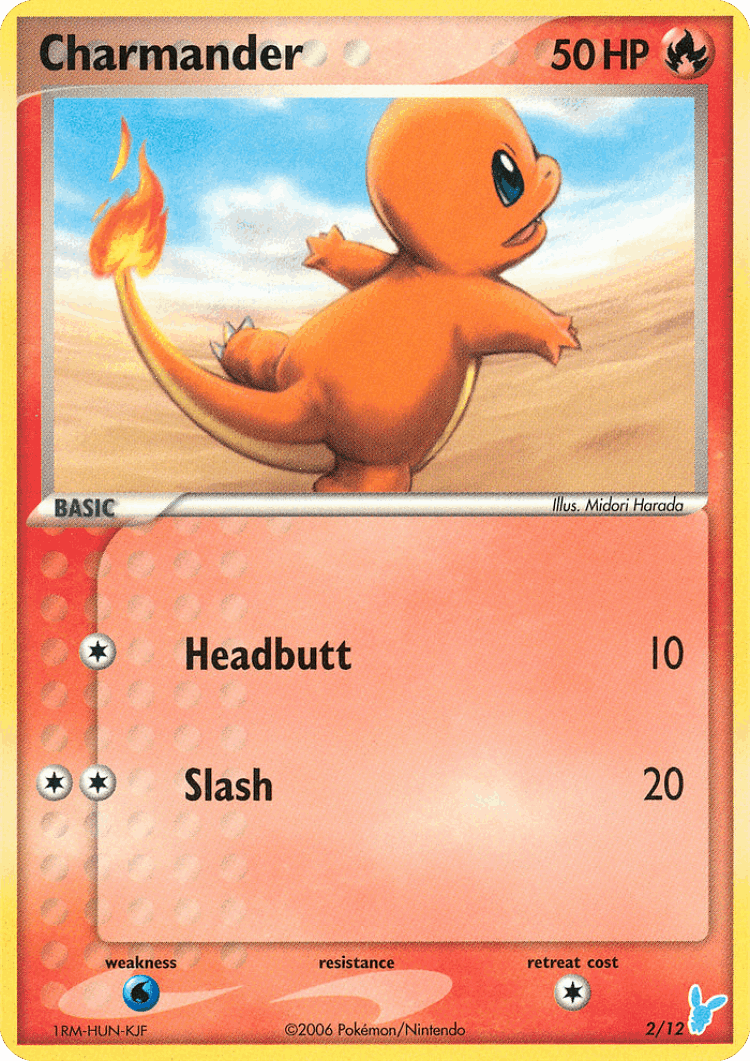 Charmander #2 from EX Trainer Kit 2 Minun - Common - Illustrated by Midori Harada