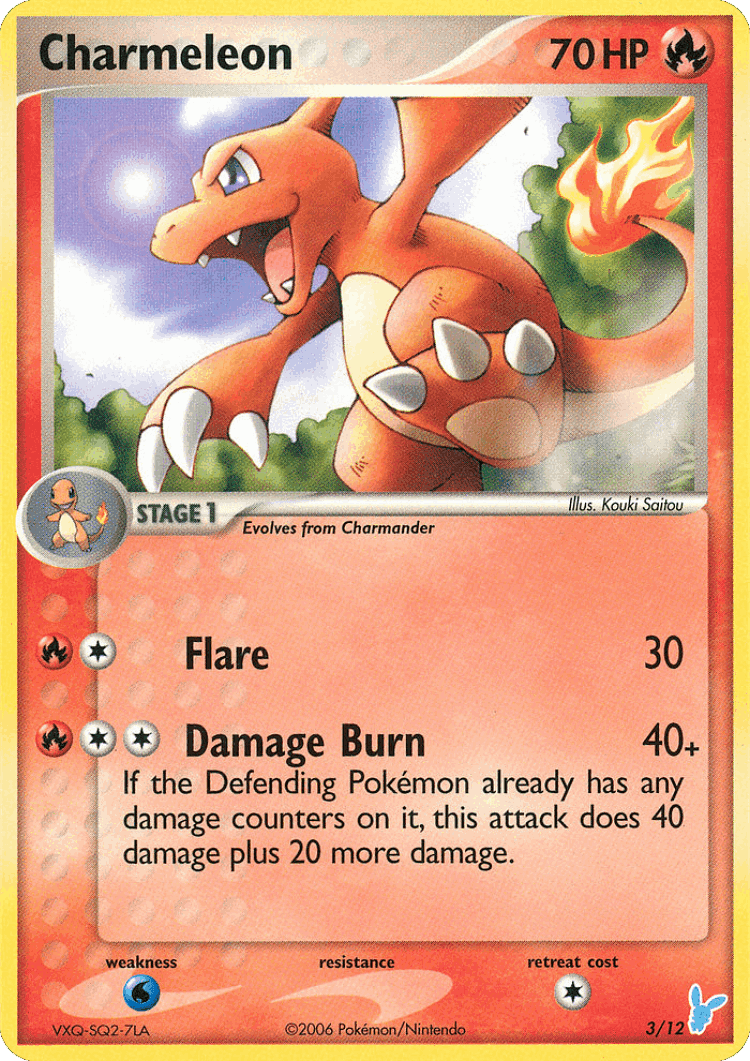 Charmeleon #3 from EX Trainer Kit 2 Minun - Uncommon - Illustrated by Kouki Saitou