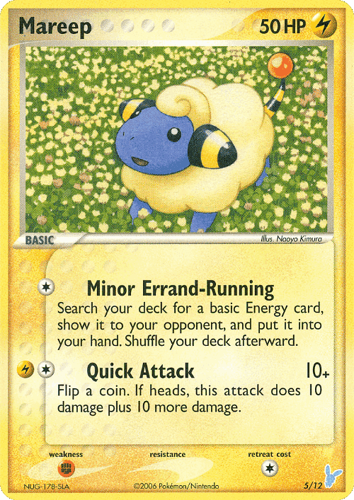 Mareep Pokémon TCG card art