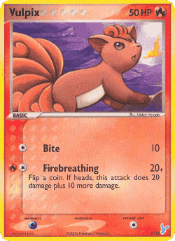 Vulpix Pokémon TCG card art