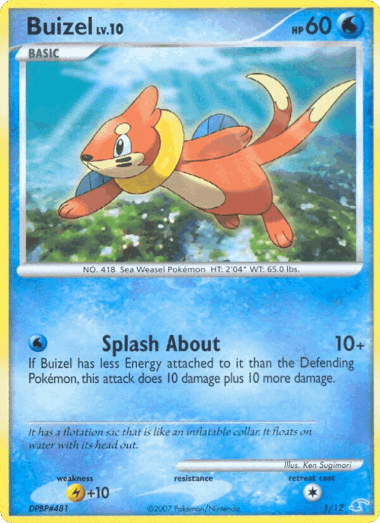 Buizel #1 from DP Trainer Kit Manaphy - Common - Illustrated by Ken Sugimori