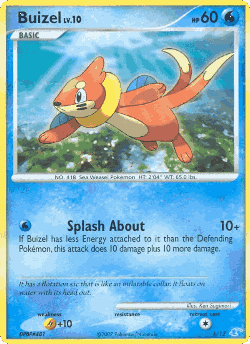 Buizel Pokémon TCG card art